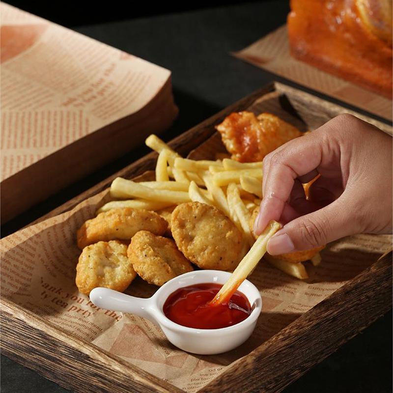 50/100 шт. маслостойкая бумага для упаковки сэндвичей, бургеров, хлеба, жареной пищи, фритюрницы, бумажные коврики для тарелок, аксессуары