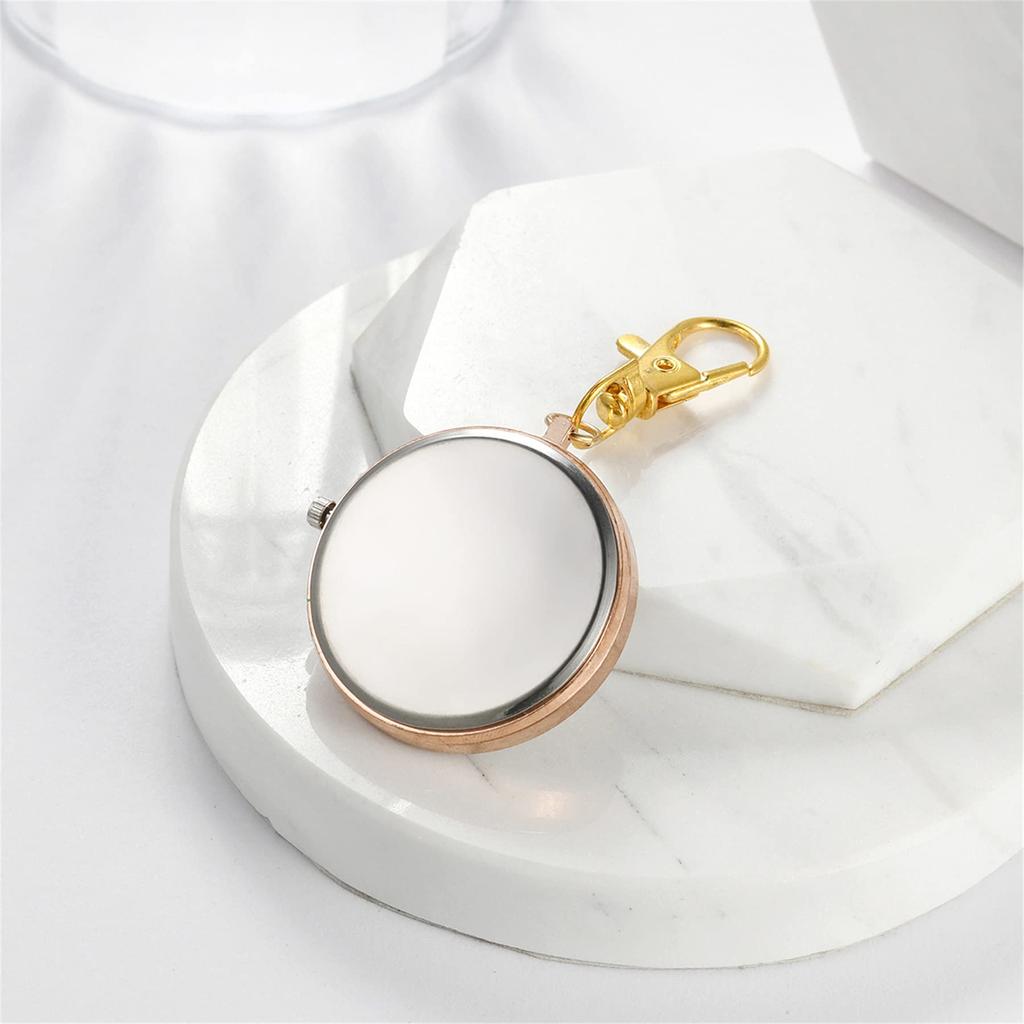 Lancardo Carabiner Nurse Pocket Easy To Perfect for Everyday Mountain Rose Gold Watch, Watch, Watch, Keychain, Analog, Diamond, Trunk, Read, Use,