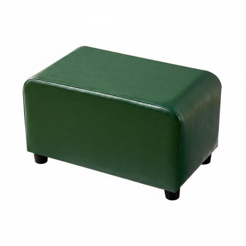 Rectangular Padded Stool adaptable Upholstered Footrest adaptable Use Sturdy Construction for Students, Living Room, Library