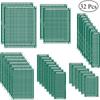 32 Pcs Double Sided PCB Board Prototype Kit 6 Sizes Universal Printed Circuit Protoboard For DIY Soldering Project