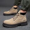 Foreign Trade Fashion Autumn and Winter High-quality Hand-stitched Large-size Men's Martin Tooling Boots Comfortable Medium and High-top Casual Shoes