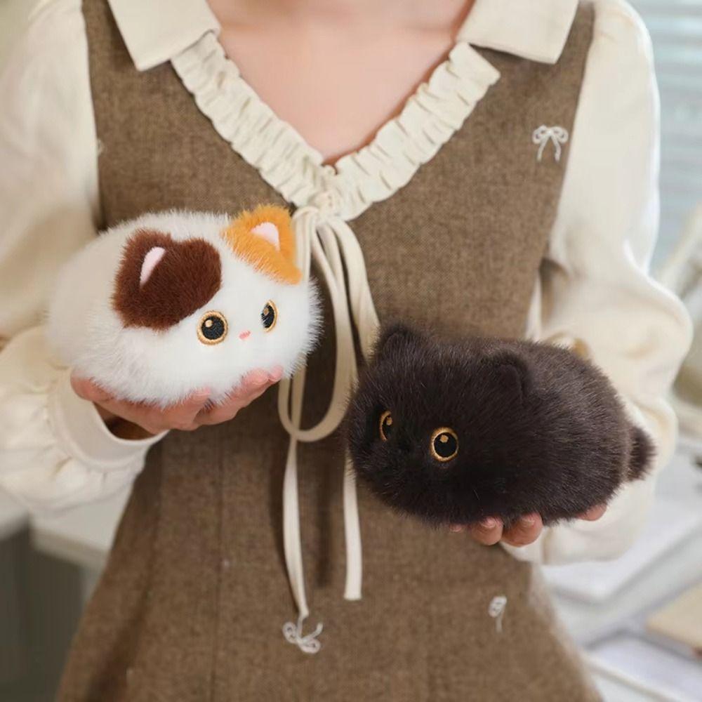 Stuffed Animals Cat Plush Toys Fluffy Black Cat Plush Lovely Cute Kitten Dolls Baby Gifts