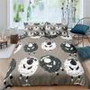 Cute Sheep Duvet Cover Cartoon Animals Bedding Set King Twin For Kids Boys Girls Kawaii Room Decor Microfiber Comforter Cover