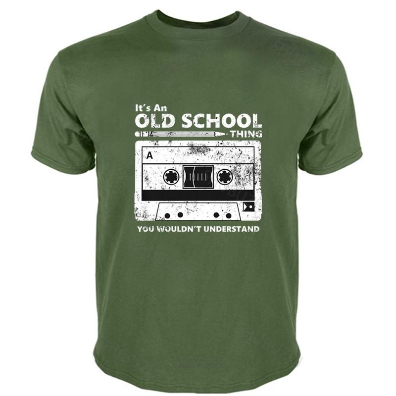 Cotton Tshirt for Boys Fashion Brand T Shirt Mens Loose Cassette Tape Pencil Boombox Headphones Mixtape Old School Dj Deejay Tee