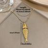 One piece3D Goldfish Pendant Stainless Steel NecklaceBeach and ocean vacation style fashion accessoriesParty GiftSuitable for Daily Wear