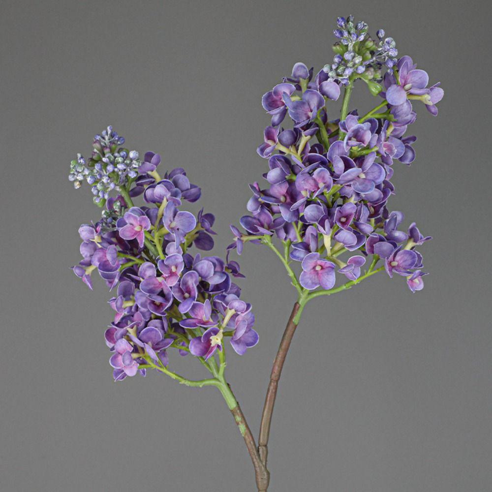 Elegant Artificial Lilac Flower Luxury Fake Flower Silk Lilac Flower Branch Wedding Birthday Party