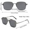 UV400 Night Vision Metal Computer Glasses with Magnet Clip On Sunglasses Anti Blue Light Glasses 3 In 1 Glasses