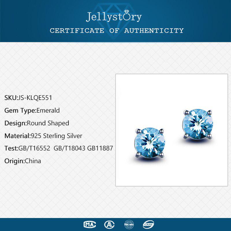 Классические серьги-гвоздики Lindon с изумрудным драгоценным камнем для женщин, серьги круглой формы, ювелирные изделия, подарки для свадебной вечеринки