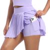 Summer Women Mini Sports Short Skirt With Pockets Fashion Running Tennis Golf Fitness Skirts
