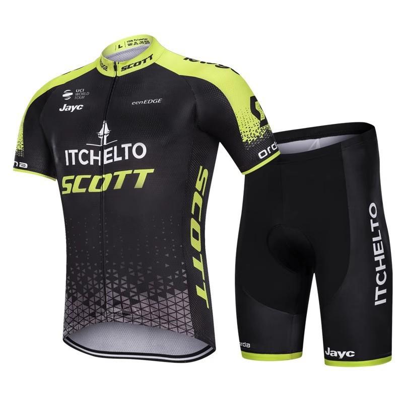 Mens Cycling Jersey Set Breathable Short Sleeve Bike Shirt Road Mountain Biking Skating
