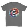 Yin Yang Koi Fish Tshirt Beach Y2k Funny Tshirts Cotton Hip Hop Tshirt For Unisex Shortsleeve Casual Tees