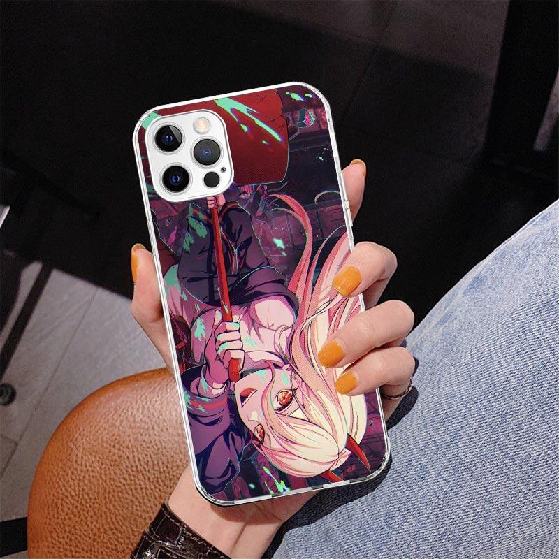 Чехол для телефона C-Chainsaw Man Power для iPhone 13 12 Mini 11 Pro Max XS XR X SE 7 8 Plus 5S 5 6S 6 Подарок Печатный Чехол Fundas