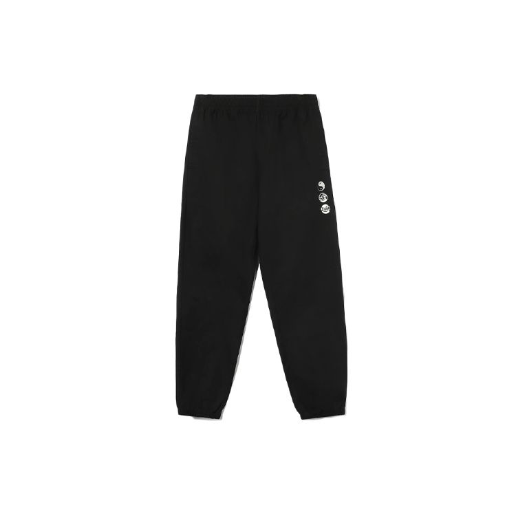 Li-Ning Fun Print Cuffed Casual Knitted Sports Pants Unisex Pants Black AKXR391-1