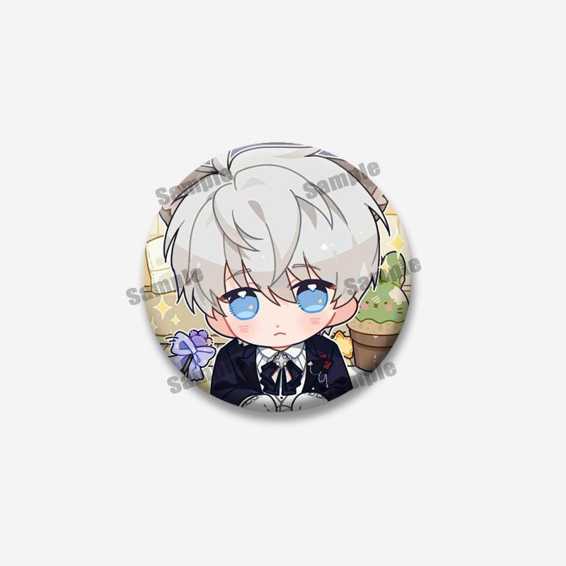 Cute Xavier Zayne Chibi Meme Button Brooches Creative Funny Sylus Rafayel Pins Jewelry Badge on Bag Clothes Decor Friends Gifts