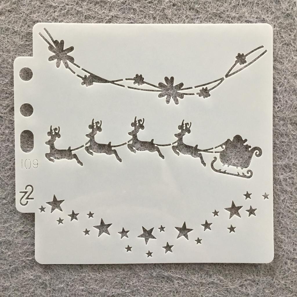 9 шт./лот 13 см Рождественский Санта-Клаус DIY многослойные трафареты для рисования раскраска для скрапбукинга тиснение альбом декоративный шаблон