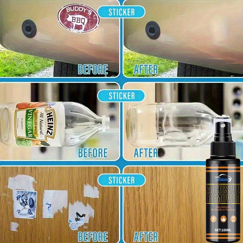 Multi-Purpose Adhesive Remover, Suitable for Glass, Tiles, Metal, and Plastic, Does Not Damage Surfaces, Quickly Removes Labels, Stickers
