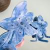 Elegant Floral Design Large Acetate Hair Claw Clip With Sparkling Rhinestones