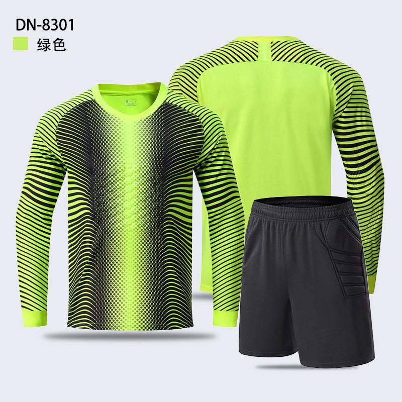 Professional Goalkeeper Uniform Set Long Sleeve Pants Anti-Slip Training Kit Adult Kids Soccer