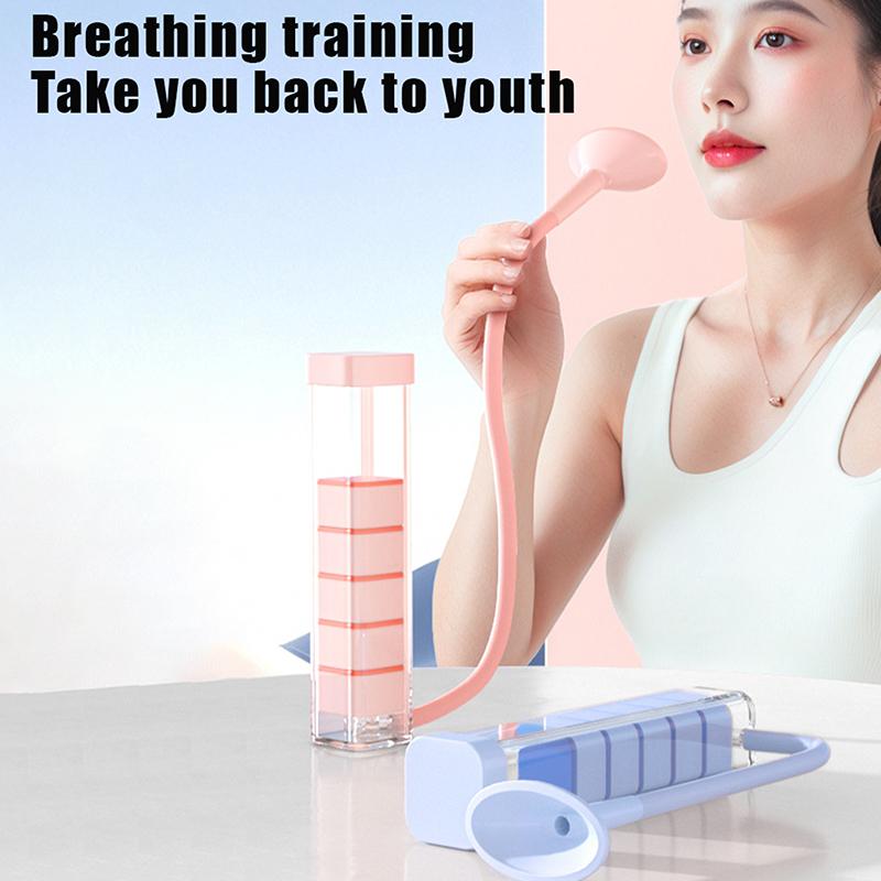 Тренажер для дыхательных упражнений – Тренажер для мышц живота и Улучшитель емкости легких, Подходит для мужчин, женщин и взрослых