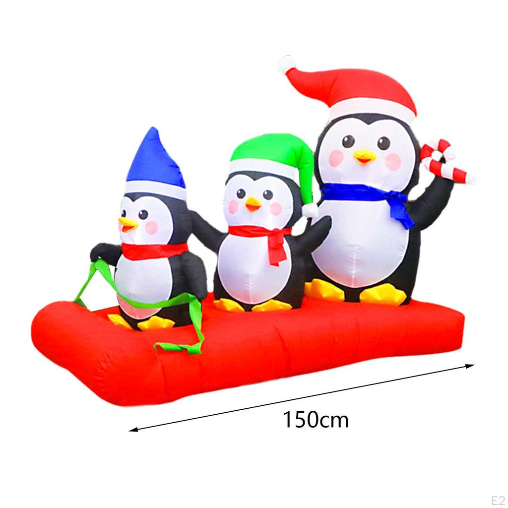 Зажгите пингвина, рождественские надувные украшения, светодиодные фонари для детей, женщин, мужчин, дома