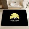 S-Snows COOL Peak Room Mats Retro Multiple Choice Living Room Kitchen Rug Non-Slip Welcome Rug