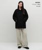 MUSINSA STANDARD WOMAN Women'S Cashmere Blend Half Balmacaan Coat [Black]