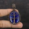 Tree Of Life Lapis Lazuli Pendant Copper Wire Wrapped Pendant Handmade Copper Jewelry Gemstone Pendant Anniversary Gift Tree Of Life Jewelry