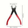 Hose Clamp Pliers, Heavy Duty Auto Clip Removal Tool for Car AC Repair & Motorcycle, R Type Handheld with Vise Pipe Clamp Kit