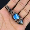 Labradorite Pendant, Handmade Gemstone 999 Copper Wire Wrapped Pendant Antique Jewelry, For Gift Silver Jewelry