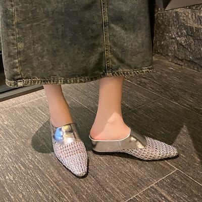 2025 лето новый ручной работы сетка дышащий полый внутренняя высота танкетка Baotou тапочки модные и удобные