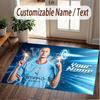 Custom Rug Erling Haaland Pattern Print Name Text Soft Non‑Slip Floor Carpet for Home Indoor Decoration