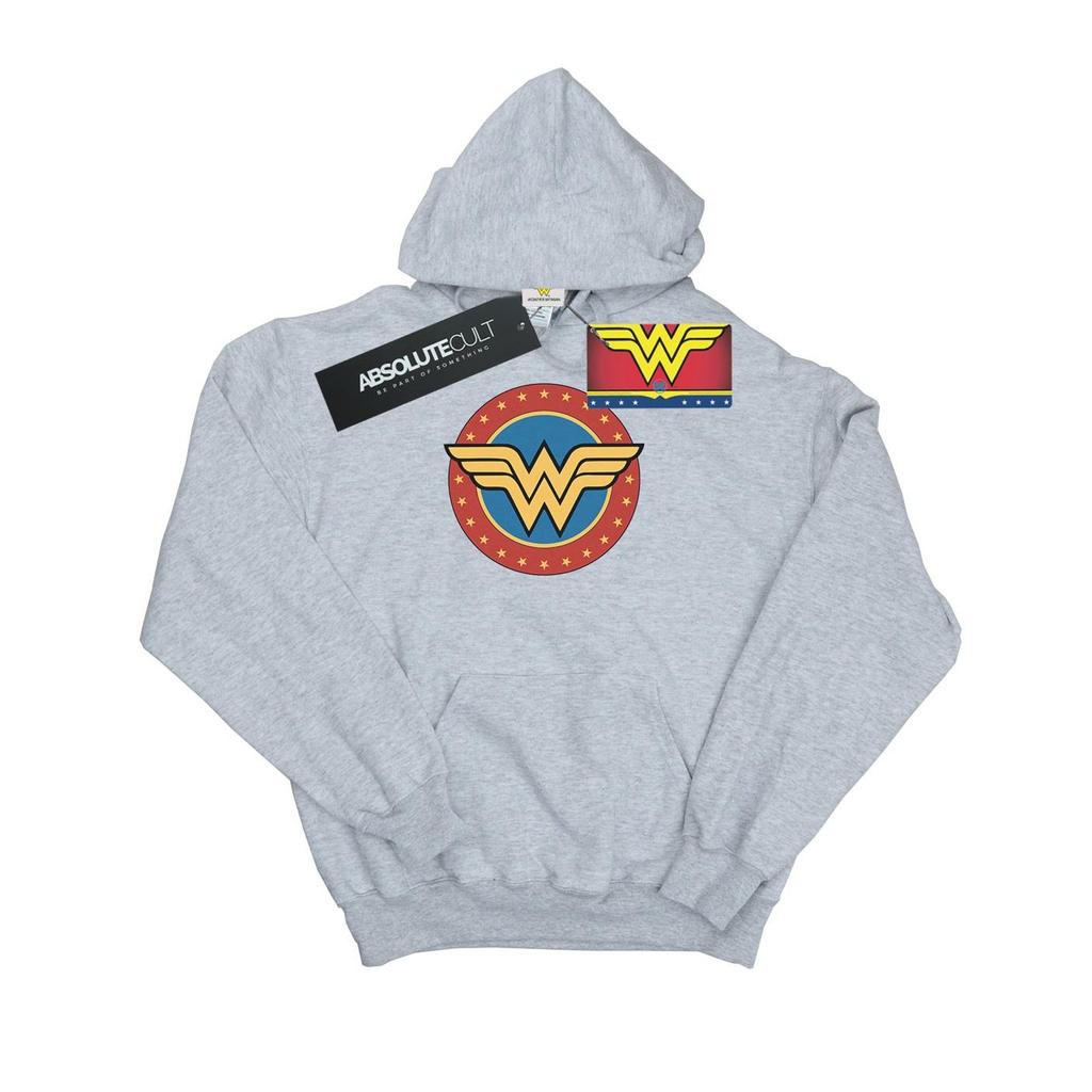 DC Comics Mens Wonder Woman Circle Logo Hoodie