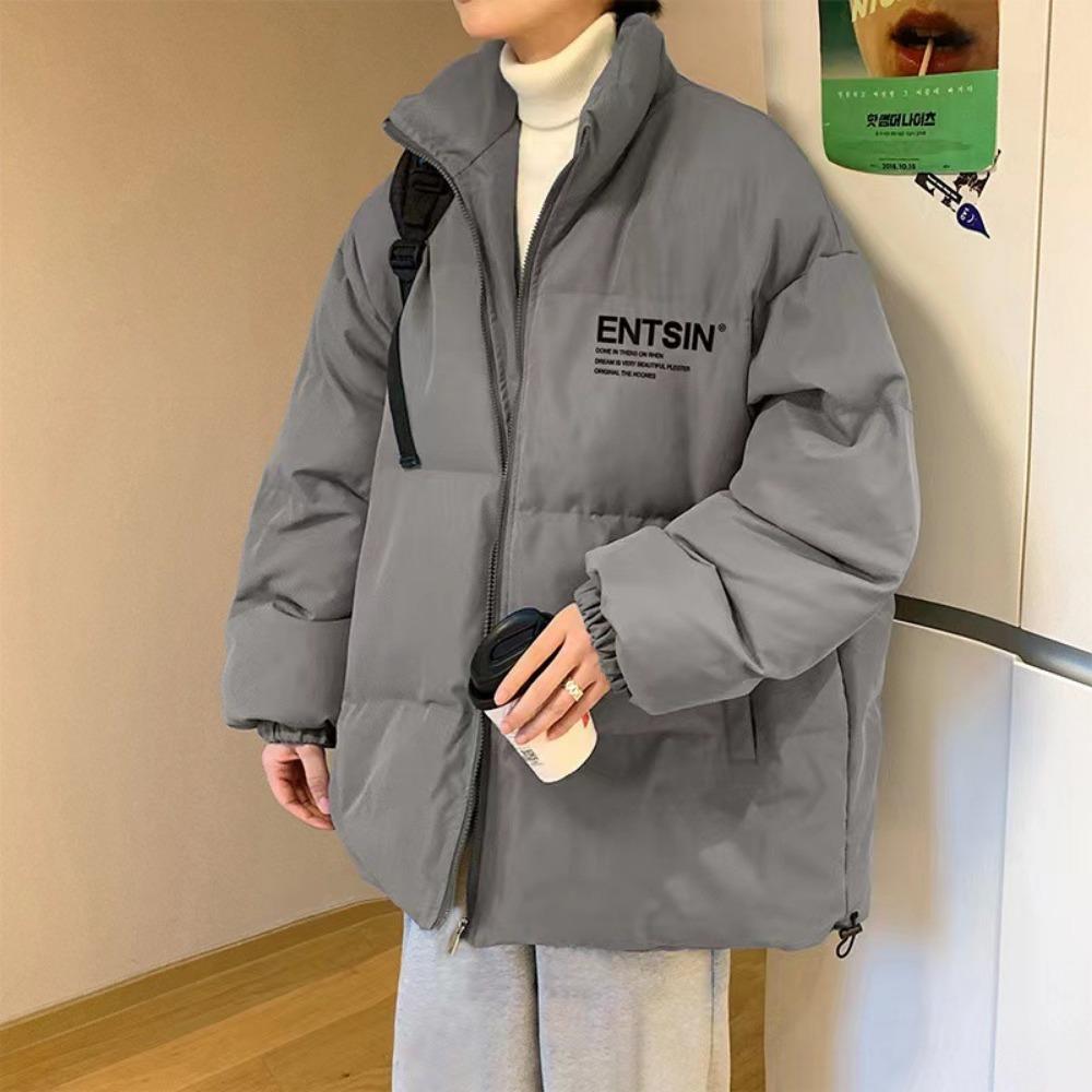 New American Large Size Down Cotton-padded Clothes Men's Winter Coats Ruffian Handsome High-end Cotton-padded Clothes Jacket High Street Trendy Brand