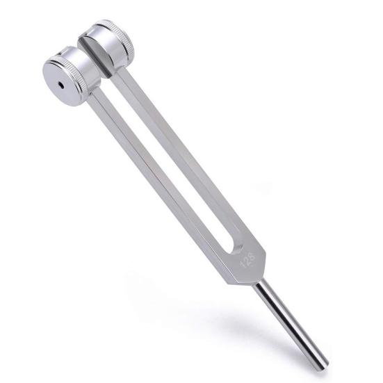 Tuning Fork Set 128hz/528hz Aluminum Alloy Sensory Tuning Fork with Hammer Yoga