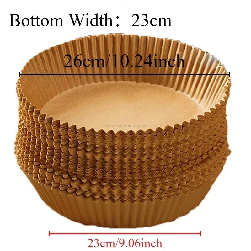 Бумага для приготовления во фритюрнице, одноразовая бумага, квадратная, круглая, для выпечки, для барбекю, тарелка, антипригарный коврик, кухонный инструмент, бумага для поглощения масла для духовки