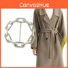 Premium Alloy Scarf Accessories Fashionable Large Buckle For Trench Coats