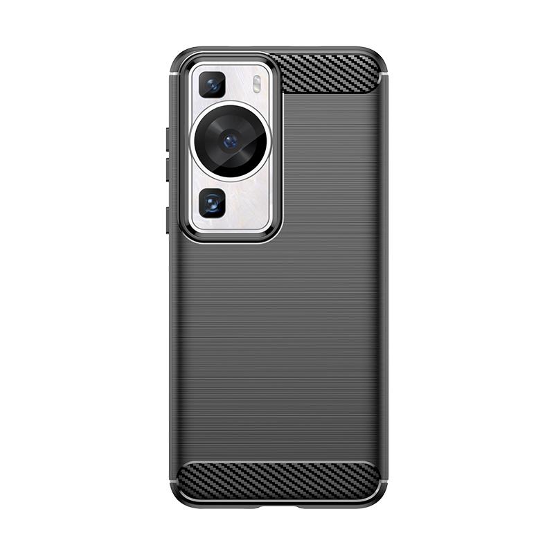 Для чехла Huawei P60 Pro Крышка Huawei P60 Pro Capas Новый Телефон Задний Противоударный Бампер Мягкий ТПУ Чехол из Углеродного Волокна Huawei P60 Pro