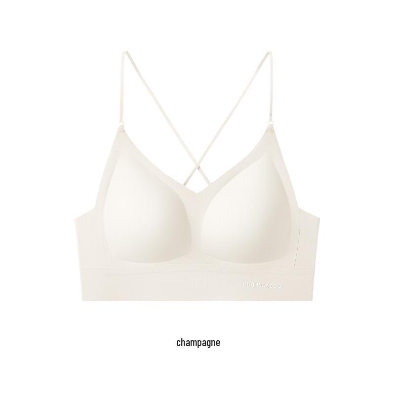 Бесшовный бюстгальтер на тонких бретельках с halter-neck для маленькой груди – Сексуальный, Легкий, Без косточек, Красивый дизайн спины