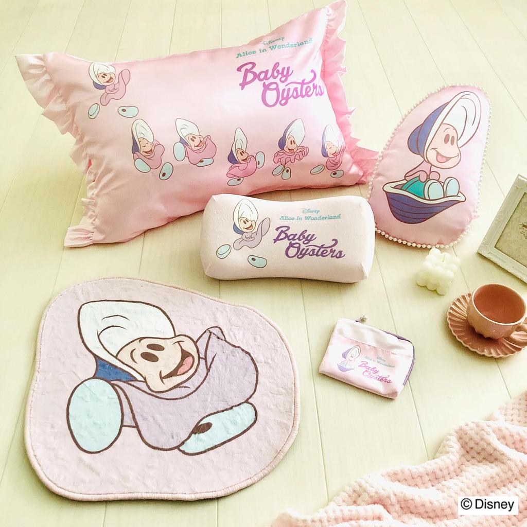 MORIPiLO Morishita подушка с эффектом памяти Disney Young Oyster 15x31 см, подушка для поддержки талии и спины, мягкая игрушка-подушка Алиса в стране чудес, розовая 4621301