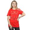 Harry Potter Womens/Ladies Christmas Pattern Cotton Boyfriend T-Shirt
