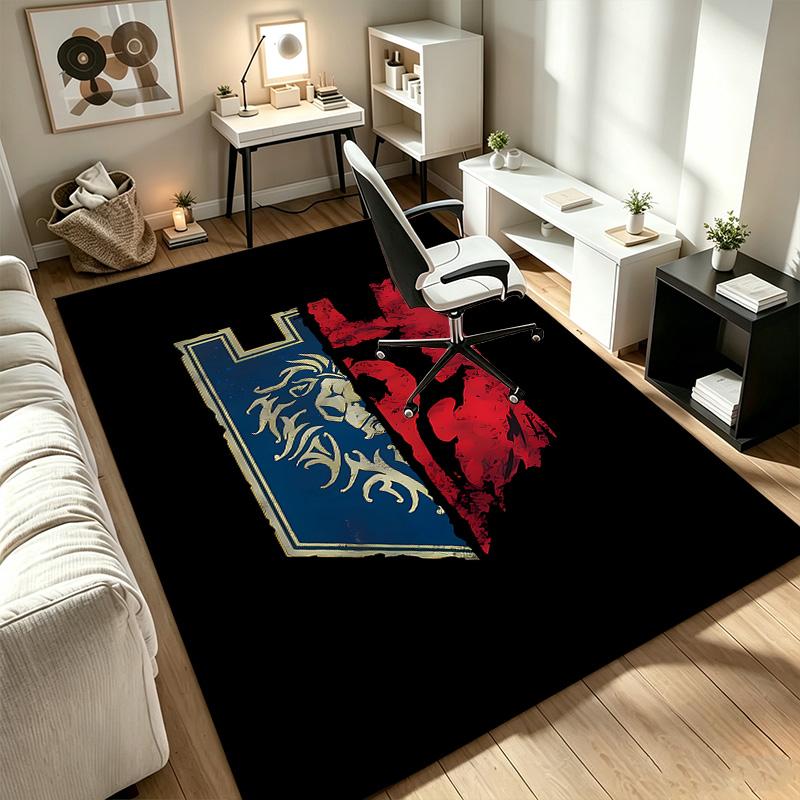 Вдохновленный Warcraft Ковер, подходящий для зон с офисными креслами, гостиных и компьютерных столов, идеален для домашних офисов и является идеальным праздничным подарком