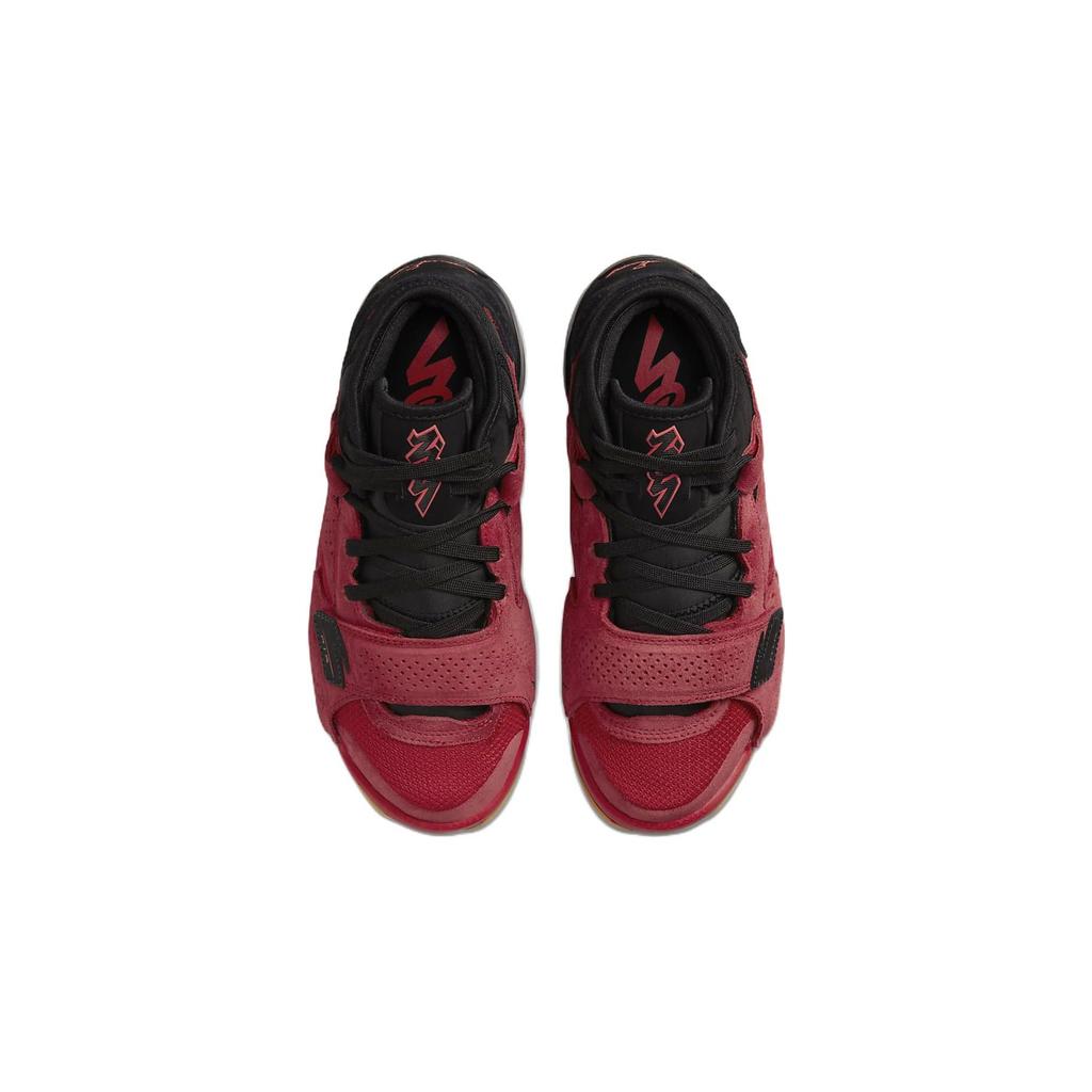 Air Jordan Zion 2 GS Красные Черные с Каучуковой Подошвой Детские Баскетбольные Спортивные Кроссовки DV2463-600