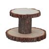Cupcake Dessert Display Stand Wooden Wedding Tableware Decor Plates Rustic Parties for Table Cake
