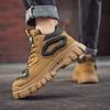 Новые модные осенние и зимние мужские высокие ботинки martin для студентов, трендовые рабочие туфли на мягкой подошве для мальчиков, кроссовки Martin с защитой труда