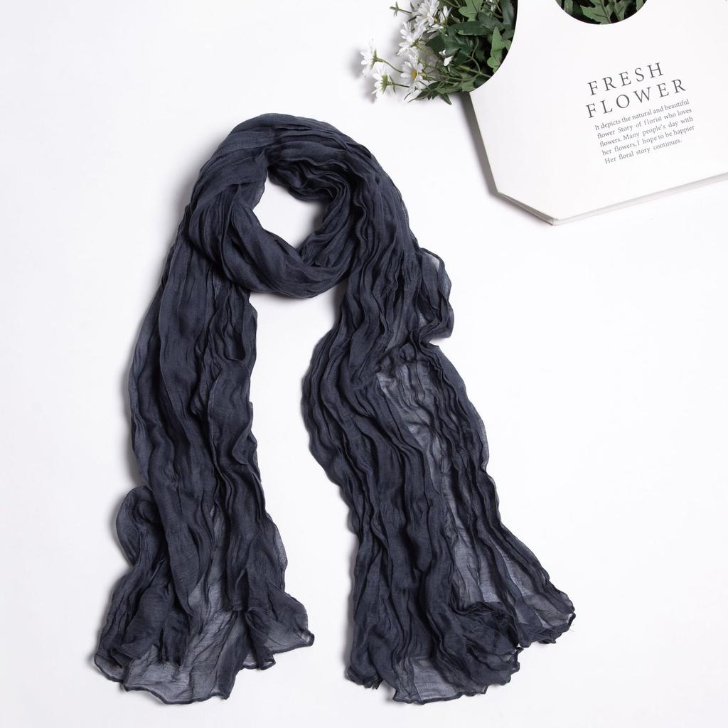 Twist Scarf, Balinese Yarn Candy Colored Pleated Scarf, Shawl Ladies Scarf