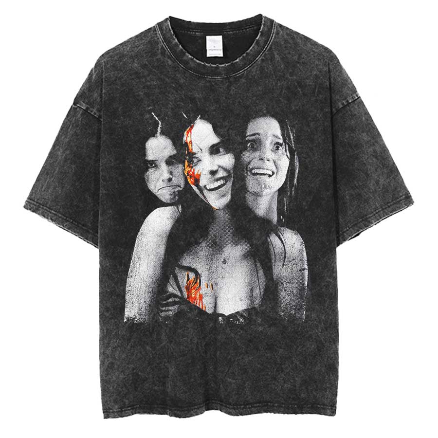 Obsession Movie Hooror Oversized T shirt 100% Cotton Vintage Washed T-shirt for men women hiphop streetwear OBS2