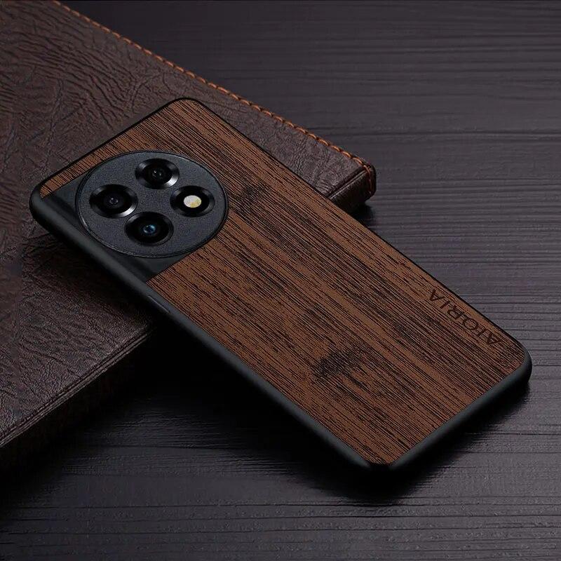 Чехол для Oneplus 11R ACE 2 5G, кожаный чехол с узором из бамбукового дерева, роскошный чехол для oneplus 11r, чехол-капа
