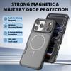 Механический прочный бронированный чехол с магнитами MagSafe, матовый, для iPhone 17 16 E 15 14 13 12 Pro Max, противоударный, защищающий от падений