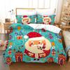 Christmas Themed Home Bedding Set, Bedroom Duvet Cover Bedding Set, EU Full Size Single/double Bed Home Decoration