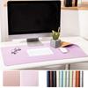 PU Leather PU Mouse Pad Waterproof Keyboard Mousepad Easy Clean Desk Blotter  Home